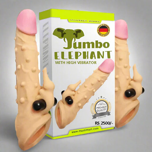 Jumbo Elephant Vibrating Extension Condom